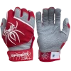 2022 Spiderz PRO Model Batting Gloves: Red/White -Cheap Baseball Bats Store 2022SpiderzPRO Red White