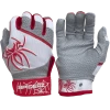 2022 Spiderz PRO Model Batting Gloves: White/Red -Cheap Baseball Bats Store 2022SpiderzPRO White Red