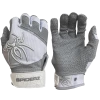 2022 Spiderz PRO Model Batting Gloves: White/Grey -Cheap Baseball Bats Store 2022 Spiderz White Grey Pro