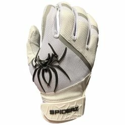 2023 Spiderz Pro Model Batting Gloves: White/Black/Silver 6 2023 Spiderz Pro Model Batting Gloves: White/Black/Silver -Cheap Baseball Bats Store 2023SpiderzProModelBattingGloves White 1