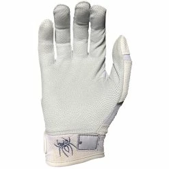 2023 Spiderz Pro Model Batting Gloves: White/Black/Silver 7 2023 Spiderz Pro Model Batting Gloves: White/Black/Silver -Cheap Baseball Bats Store 2023SpiderzProModelBattingGloves White 2