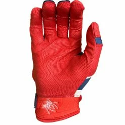 2023 Spiderz Pro Model Batting Gloves: White/Red/Navy -Cheap Baseball Bats Store 2023SpiderzProModelBattingGloves White Red Navy2023SpiderzProModelBattingGloves White Red Navy 2