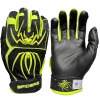 2022 Spiderz ENDITE Batting Gloves: Black And Neon Yellow -Cheap Baseball Bats Store 22EnditeBlackNeonYellow