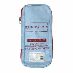 Bruce Bolt PREMIUM PRO BADER Series Short Cuff Batting Gloves: Baby Blue -Cheap Baseball Bats Store 7