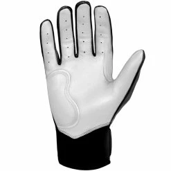 Bruce Bolt PREMIUM PRO Chrome Series Short Cuff Batting Gloves: Black -Cheap Baseball Bats Store BB SC CHRB3