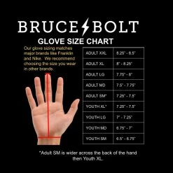 Bruce Bolt PREMIUM PRO Short Cuff Batting Gloves: Navy -Cheap Baseball Bats Store BBBGSIZECHART 1 8f22873a 0d35 453c b485 459dccd6a7e3