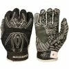 2021 Spiderz HYBRID Batting Gloves: Black/Silver -Cheap Baseball Bats Store BlackSilver