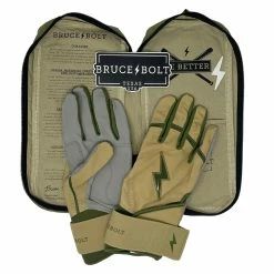 Bruce Bolt Premium Pro Military Series Long Cuff Batting Gloves: Beige 9 Bruce Bolt Premium Pro Military Series Long Cuff Batting Gloves: Beige -Cheap Baseball Bats Store IMG 0884