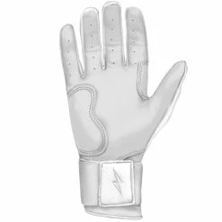 Bruce Bolt PREMIUM PRO Chrome Series Long Cuff Batting Gloves: White 14 Bruce Bolt PREMIUM PRO Chrome Series Long Cuff Batting Gloves: White -Cheap Baseball Bats Store LC CHRW PALM
