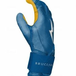 Bruce Bolt PREMIUM PRO Long Cuff Batting Gloves: Royal -Cheap Baseball Bats Store LC ROYG SIDE scaled
