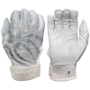 2022 Spiderz PRIZM Batting Gloves: White/Silver -Cheap Baseball Bats Store PRIZM WhiteSilver