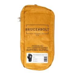 Bruce Bolt PREMIUM PRO Short Cuff Batting Gloves: Black -Cheap Baseball Bats Store SC BLKG BAG