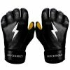 Bruce Bolt PREMIUM PRO Short Cuff Batting Gloves: Black 1 Bruce Bolt PREMIUM PRO Short Cuff Batting Gloves: Black -Cheap Baseball Bats Store SC BLKG HERO