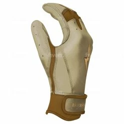 Bruce Bolt PREMIUM PRO Gold Series Batting Gloves: Short Cuff -Cheap Baseball Bats Store SC GLD SIDE scaled