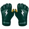 Bruce Bolt PREMIUM PRO Short Cuff Batting Gloves: GREEN 1 Bruce Bolt PREMIUM PRO Short Cuff Batting Gloves: GREEN -Cheap Baseball Bats Store SC GRNG HERO
