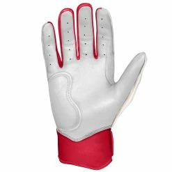 Bruce Bolt PREMIUM PRO BADER Series Short Cuff Batting Gloves: White 9 Bruce Bolt PREMIUM PRO BADER Series Short Cuff Batting Gloves: White -Cheap Baseball Bats Store SC HBW PALM