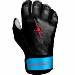 Bruce Bolt PREMIUM PRO BRINSON Series Short Cuff Batting Gloves: Black -Cheap Baseball Bats Store SC LBB RIGHT