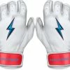 Bruce Bolt PREMIUM PRO BRINSON Series Short Cuff Batting Gloves: White -Cheap Baseball Bats Store SC LBW HERO scaled