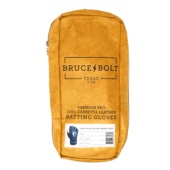 Bruce Bolt PREMIUM PRO Short Cuff Batting Gloves: Navy -Cheap Baseball Bats Store SC NVYG BAG