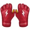 Bruce Bolt PREMIUM PRO Short Cuff Batting Gloves: Red 1 Bruce Bolt PREMIUM PRO Short Cuff Batting Gloves: Red -Cheap Baseball Bats Store SC REDG HERO