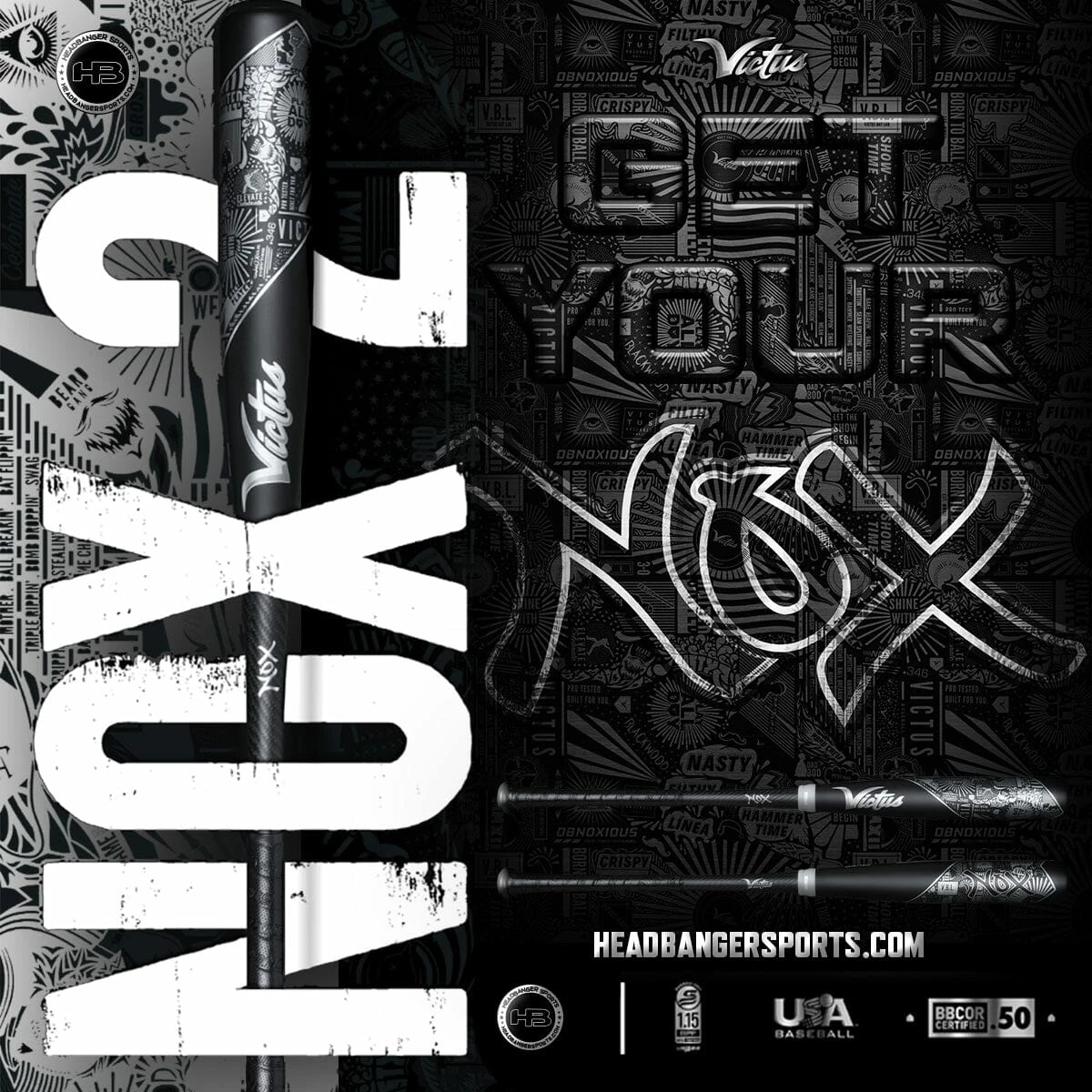 Victus NOX 2 (-3) BBCOR Baseball Bat: VCBN2 4 Victus NOX 2 (-3) BBCOR Baseball Bat: VCBN2 - Image 2