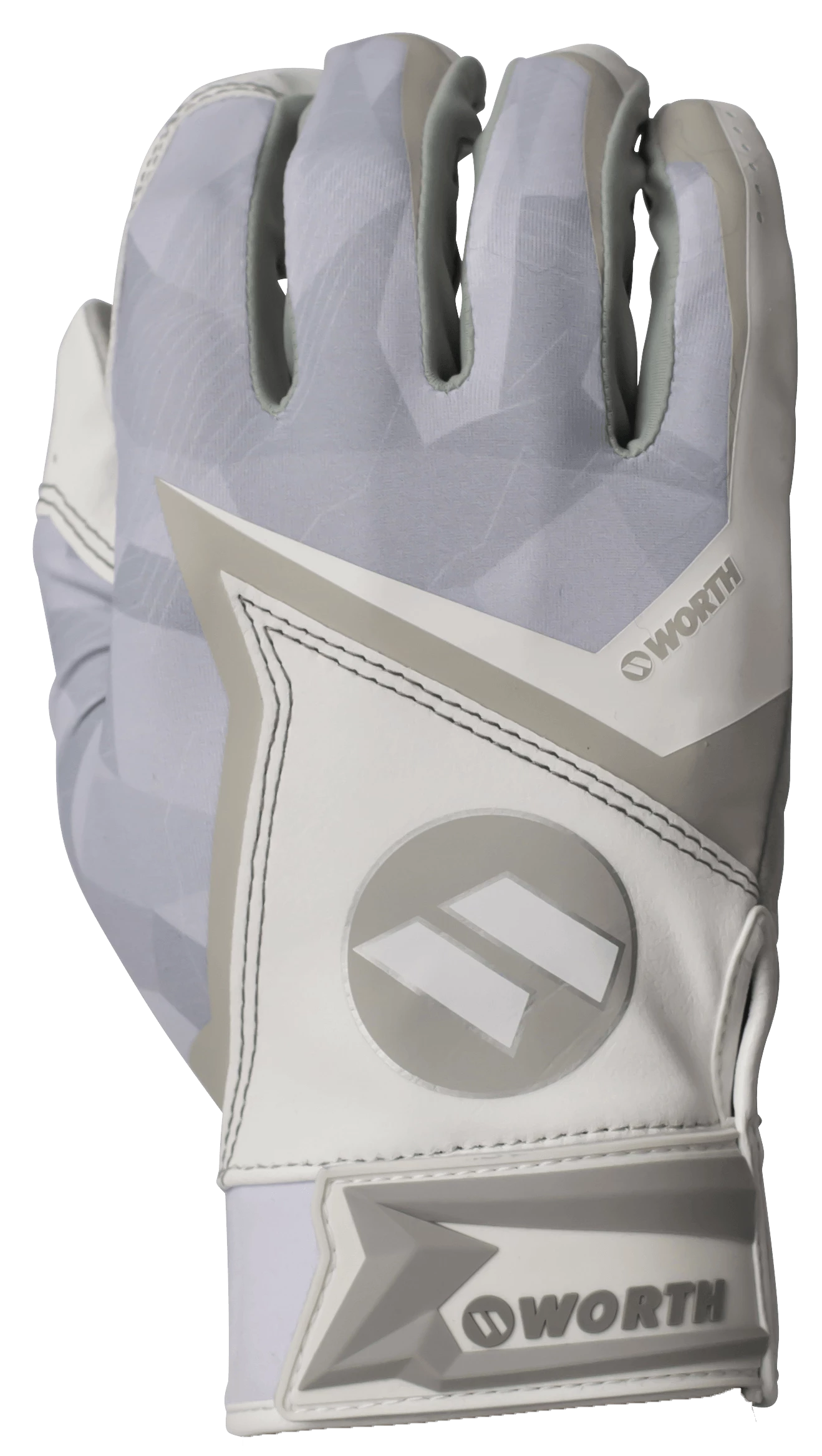 2020 White Worth Batting Gloves: WBGL20-WHT 3 2020 White Worth Batting Gloves: WBGL20-WHT