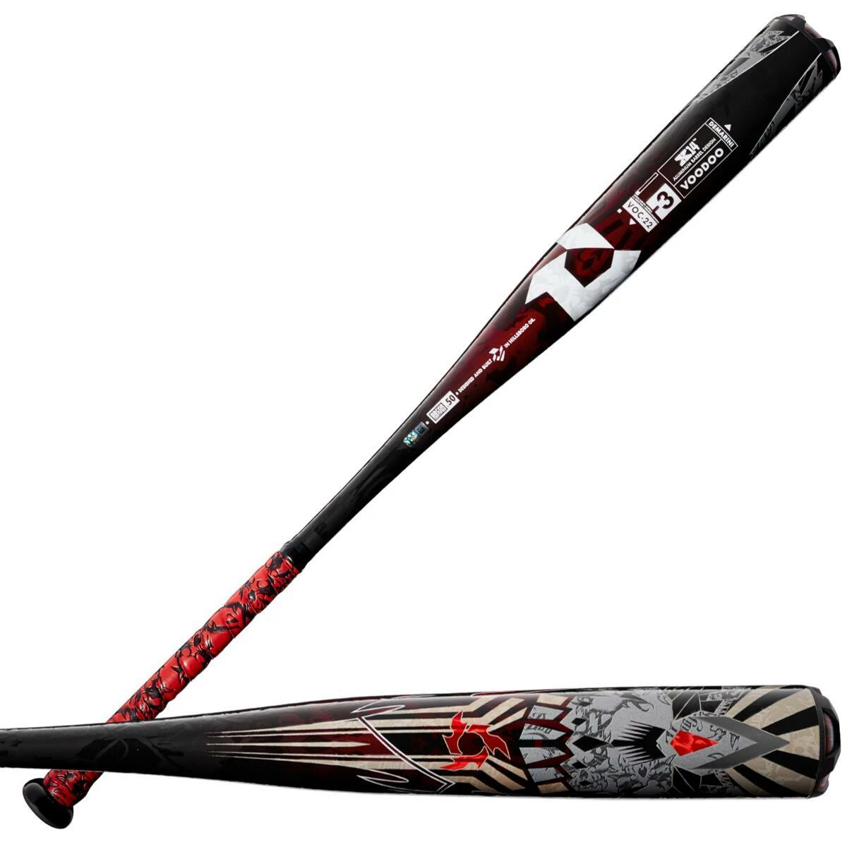 2022 DeMarini Voodoo One BBCOR (-3) Baseball Bat: WTDXVOC-22 - Image 2