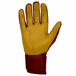 Bruce Bolt PREMIUM PRO Long Cuff Batting Gloves: Maroon -Cheap Baseball Bats Store premium pro long cuff batting gloves maroon brucebolt 282874