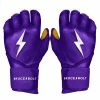 Bruce Bolt PREMIUM PRO Long Cuff Batting Gloves: Purple -Cheap Baseball Bats Store premium pro long cuff batting gloves purple brucebolt 331309