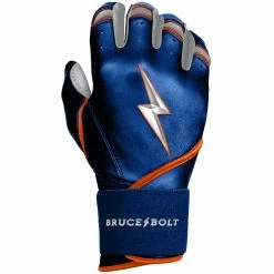 Bruce Bolt PREMIUM PRO NIMMO Long Cuff Batting Gloves: Mets Blue -Cheap Baseball Bats Store premium pro nimmo series long cuff batting gloves blue gloves brucebolt 426818