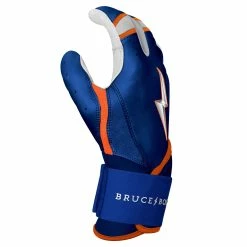 Bruce Bolt PREMIUM PRO NIMMO Long Cuff Batting Gloves: Mets Blue -Cheap Baseball Bats Store premium pro nimmo series long cuff batting gloves blue gloves brucebolt 716185